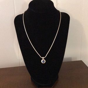 Jewelry - Navy Blue & Silver Tone Necklace Jewelry - Navy Blue & Silver Tone Necklace